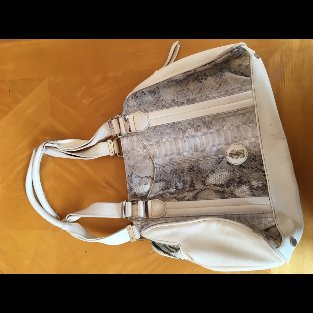 Jennifer Lopez snake skin bag